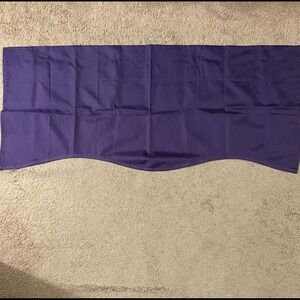 Purple Scalloped Valance Curtains - Set of 2